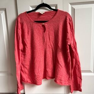 PINK CASHMERE J JILL SWEATER- M
